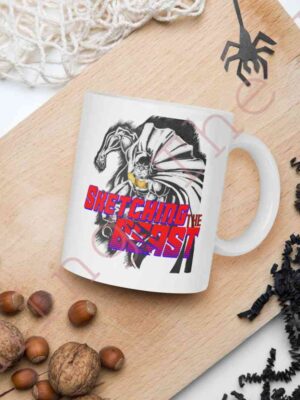 Sketching The Beast 11 oz Batman Original Art mug